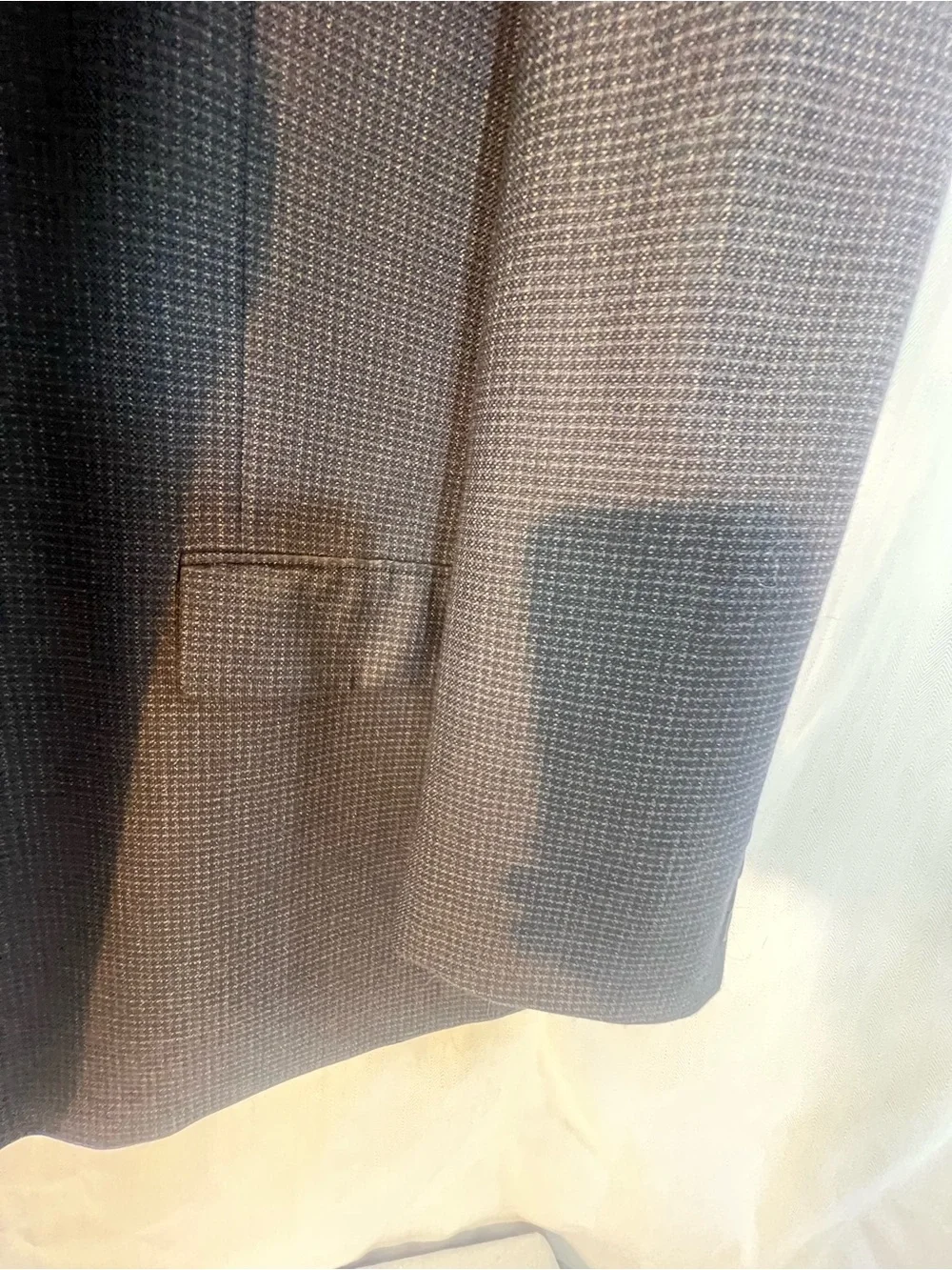 Pronto Uomo Dark Charcoal & Blue Small Plaid Two-Button Blazer 52 Regular 👍